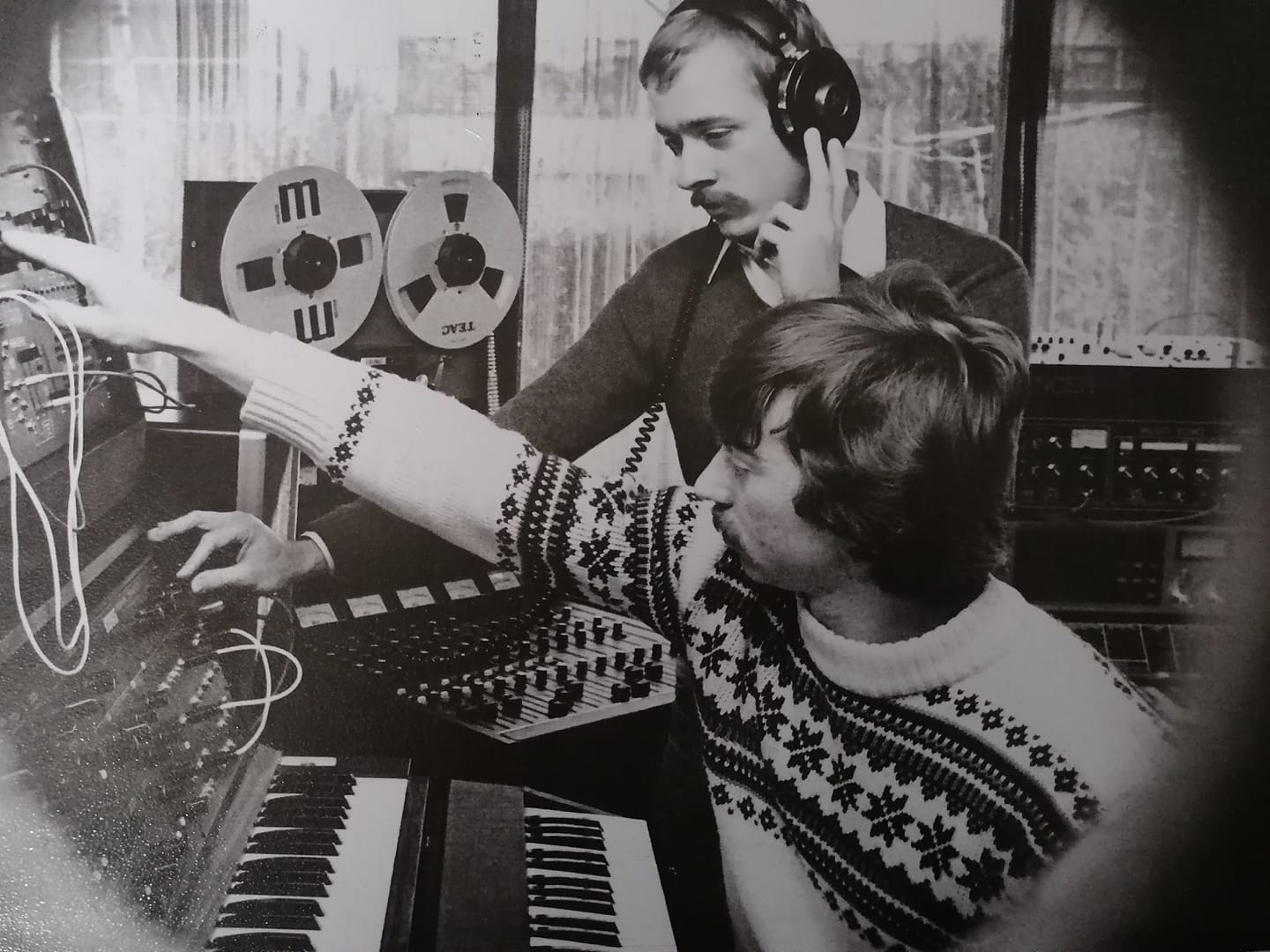 Gerto Heupink and Robert Pot in the studio in Enschede