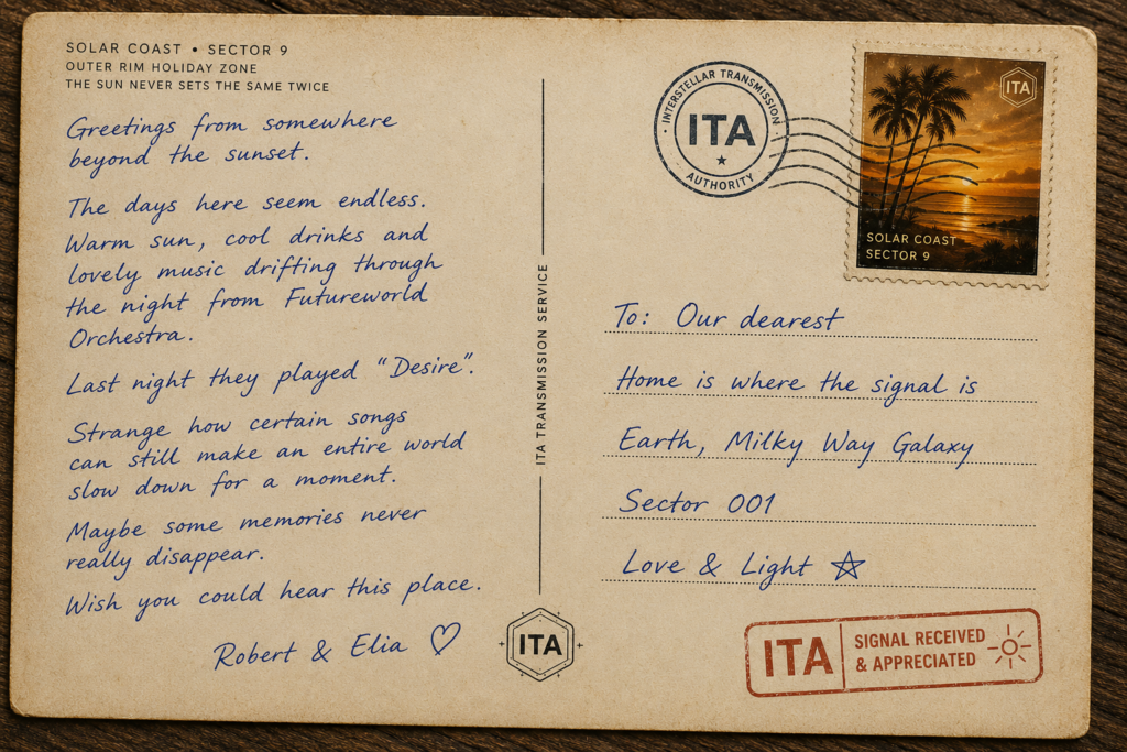 Postcard Robert & Elia