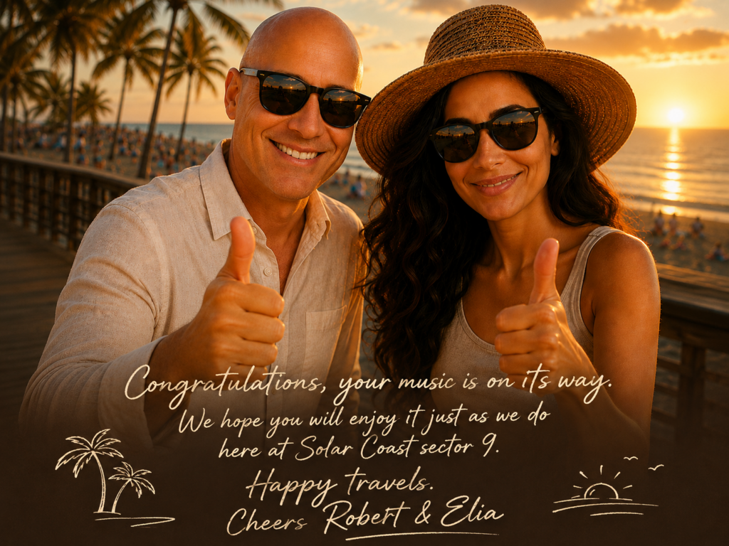 Robert & Elia - Thumbs up Text